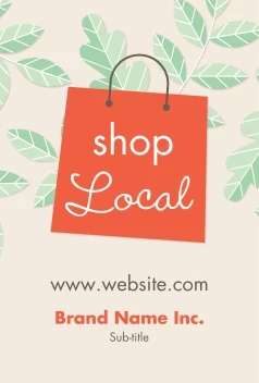 Shop Local Green Leaves