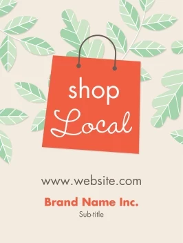 Shop Local Green Leaves