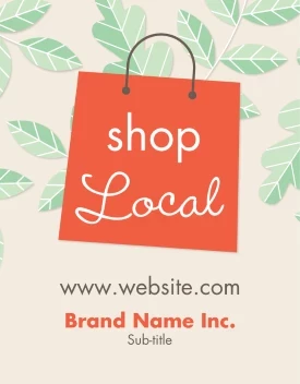 Shop Local Green Leaves