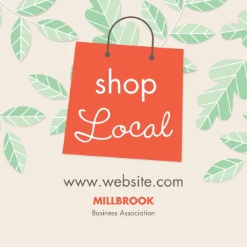 Shop Local Green Leaves