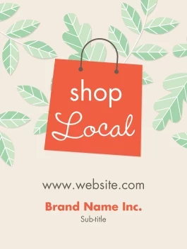 Shop Local Green Leaves