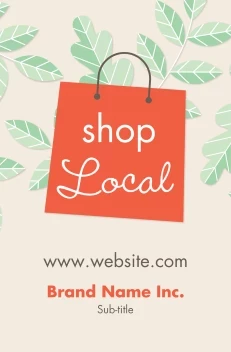 Shop Local Green Leaves