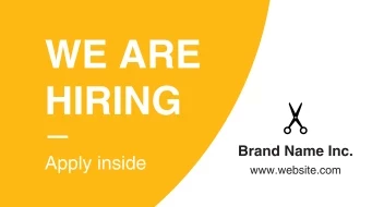 We Are Hiring Bright and Bold Banner