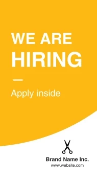 We Are Hiring Bright and Bold Banner