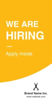 We Are Hiring Bright and Bold Banner