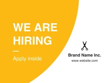 We Are Hiring Bright and Bold Banner