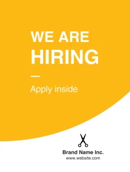We Are Hiring Bright and Bold Banner
