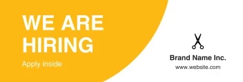 We Are Hiring Bright and Bold Banner