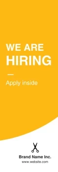 We Are Hiring Bright and Bold Banner