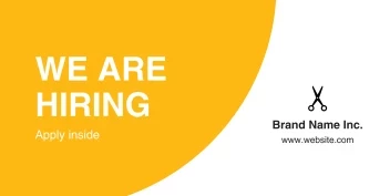 We Are Hiring Bright and Bold Banner