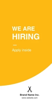 We Are Hiring Bright and Bold Banner