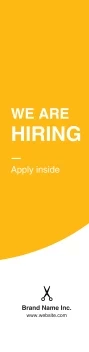 We Are Hiring Bright and Bold Banner