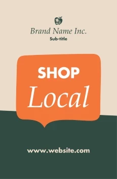 Speech Bubble Shop Local