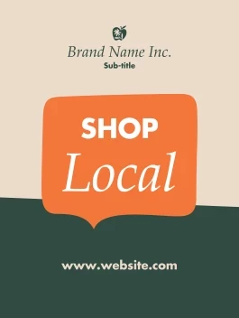 Speech Bubble Shop Local