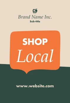 Speech Bubble Shop Local