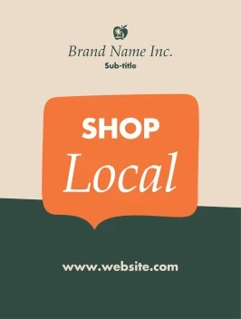 Speech Bubble Shop Local