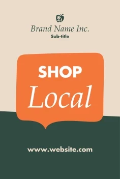 Speech Bubble Shop Local