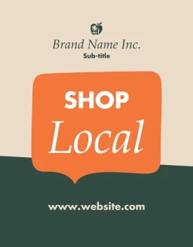 Speech Bubble Shop Local