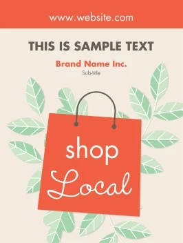 Shop Local Green Leaves