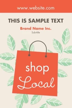 Shop Local Green Leaves