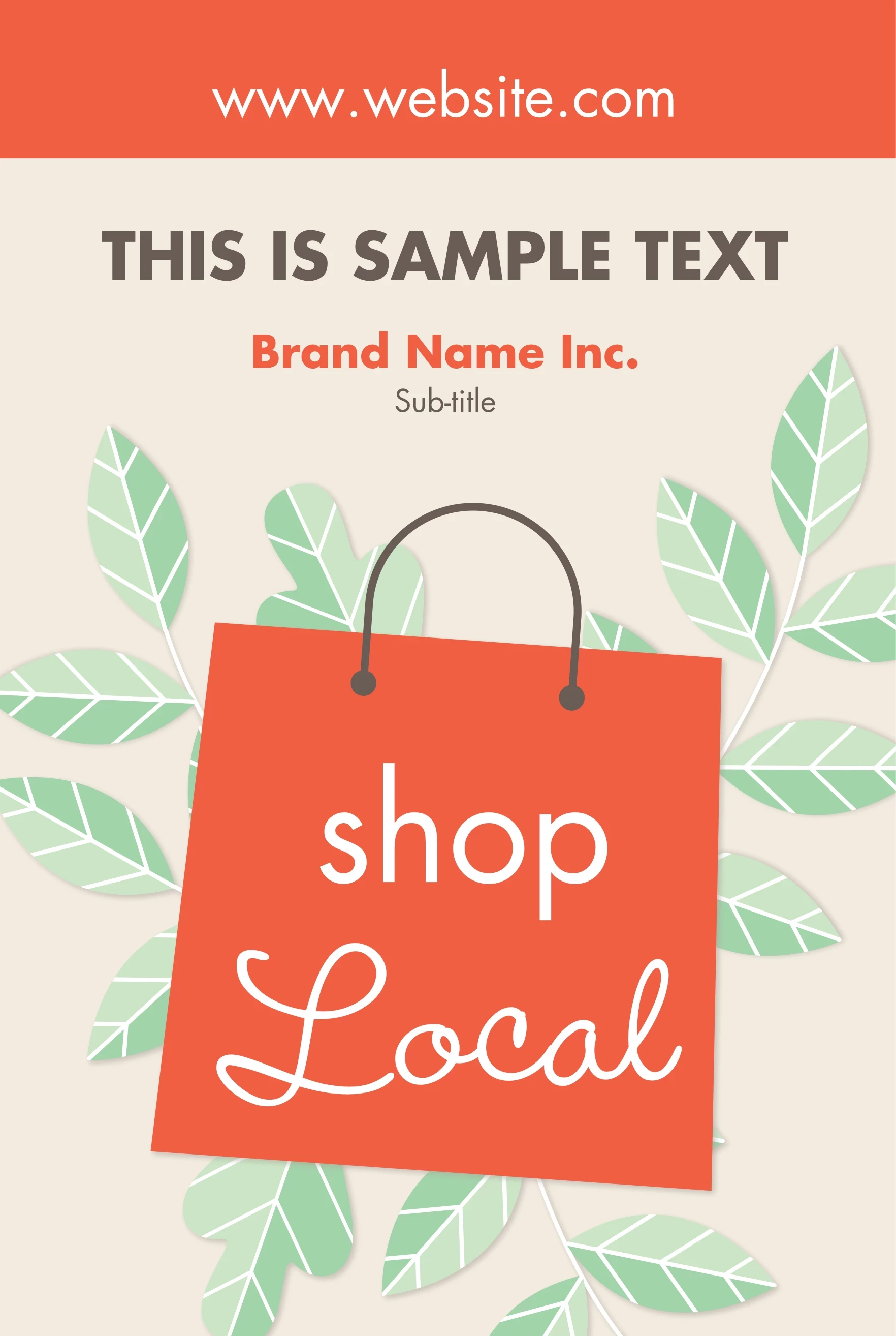 Shop Local Green Leaves