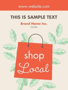 Shop Local Green Leaves