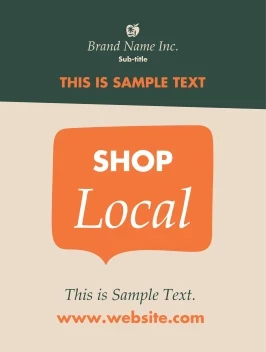 Speech Bubble Shop Local