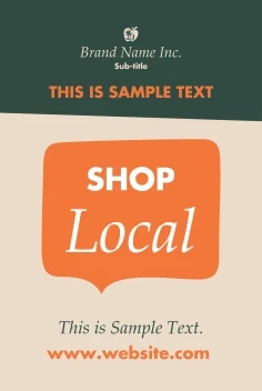 Speech Bubble Shop Local