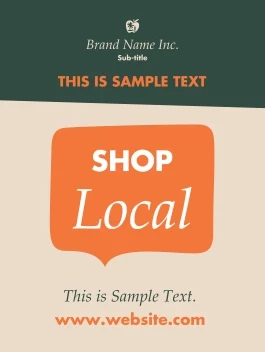 Speech Bubble Shop Local