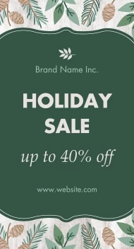 Rustic Holiday Sale
