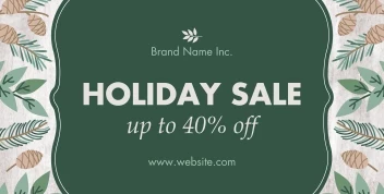 Rustic Holiday Sale