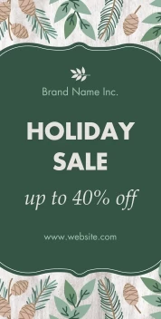 Rustic Holiday Sale