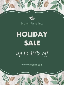 Rustic Holiday Sale