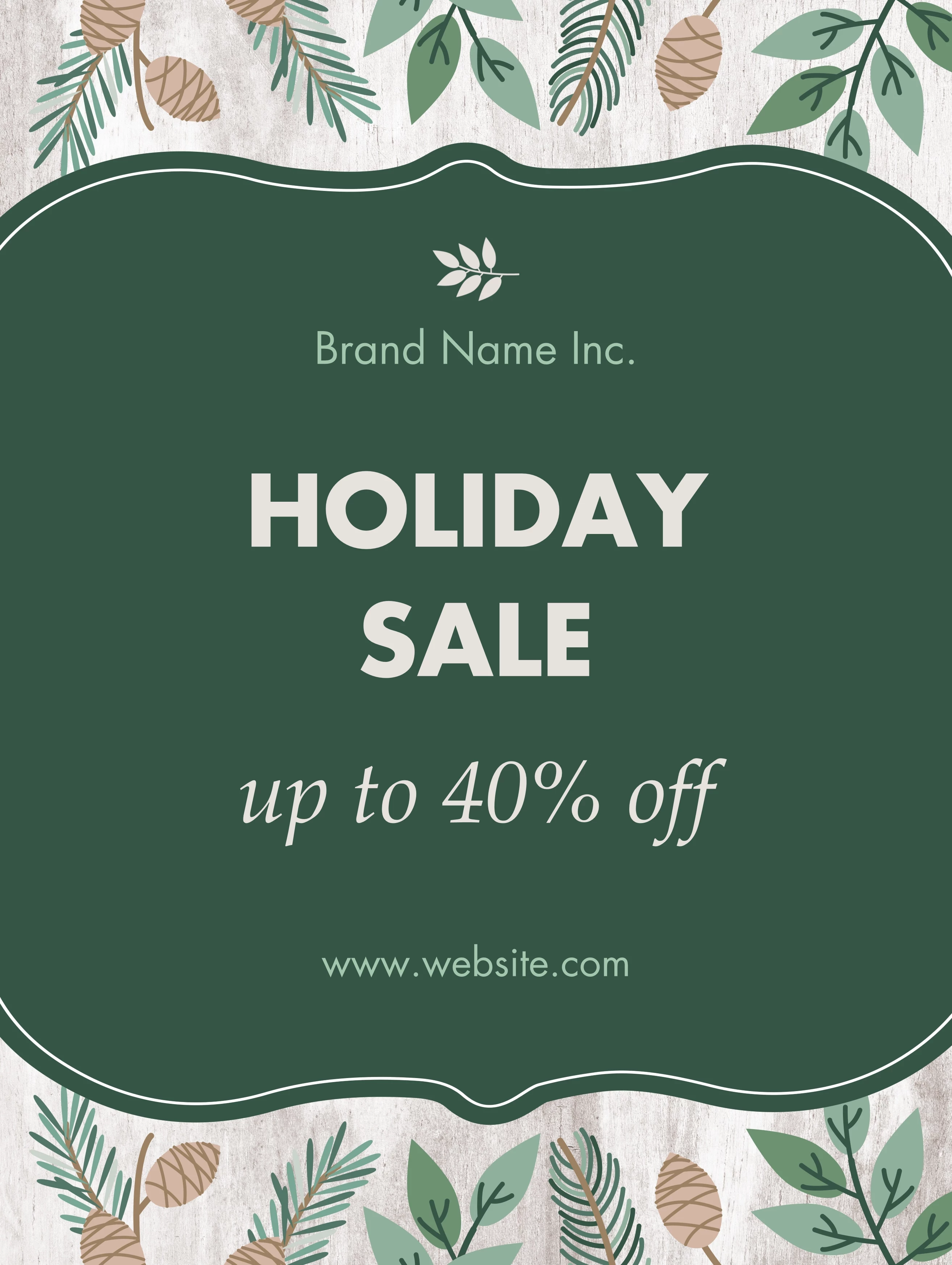Rustic Holiday Sale