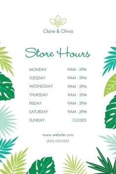 Tropical Palm Leaves