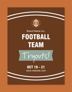 Football Team Tryouts
