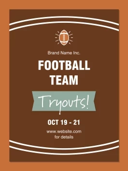 Football Team Tryouts