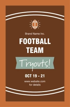 Football Team Tryouts