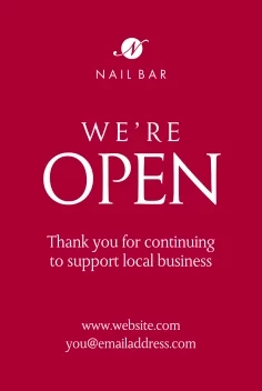 We're Open Simple Store