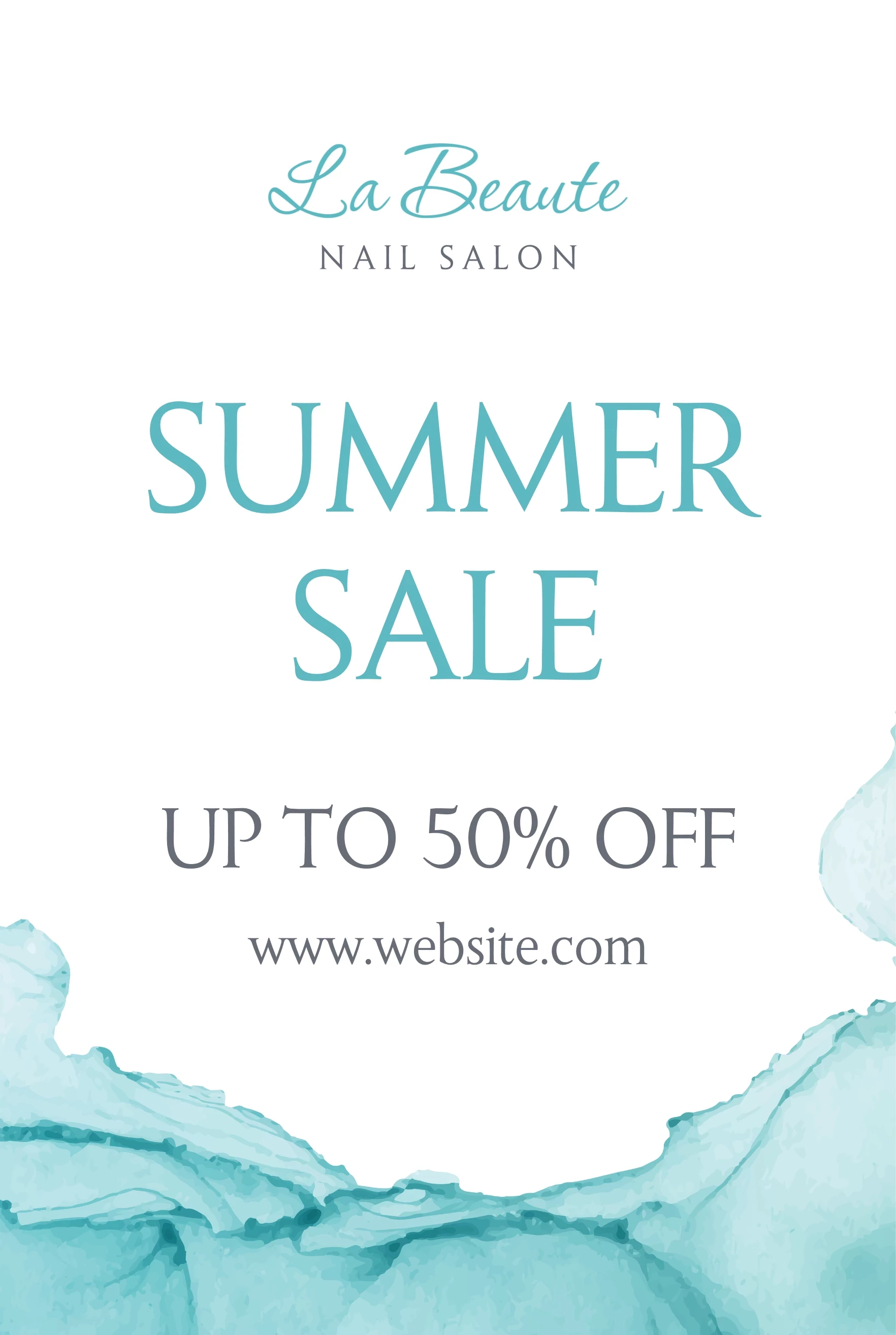 Summer Sale Watercolor Splash