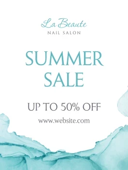 Summer Sale Watercolor Splash