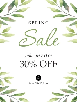 Spring Sale Watercolor Leaves