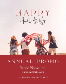 Fourth Of July Modern Message