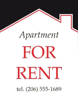For Rent Outdoor Sign