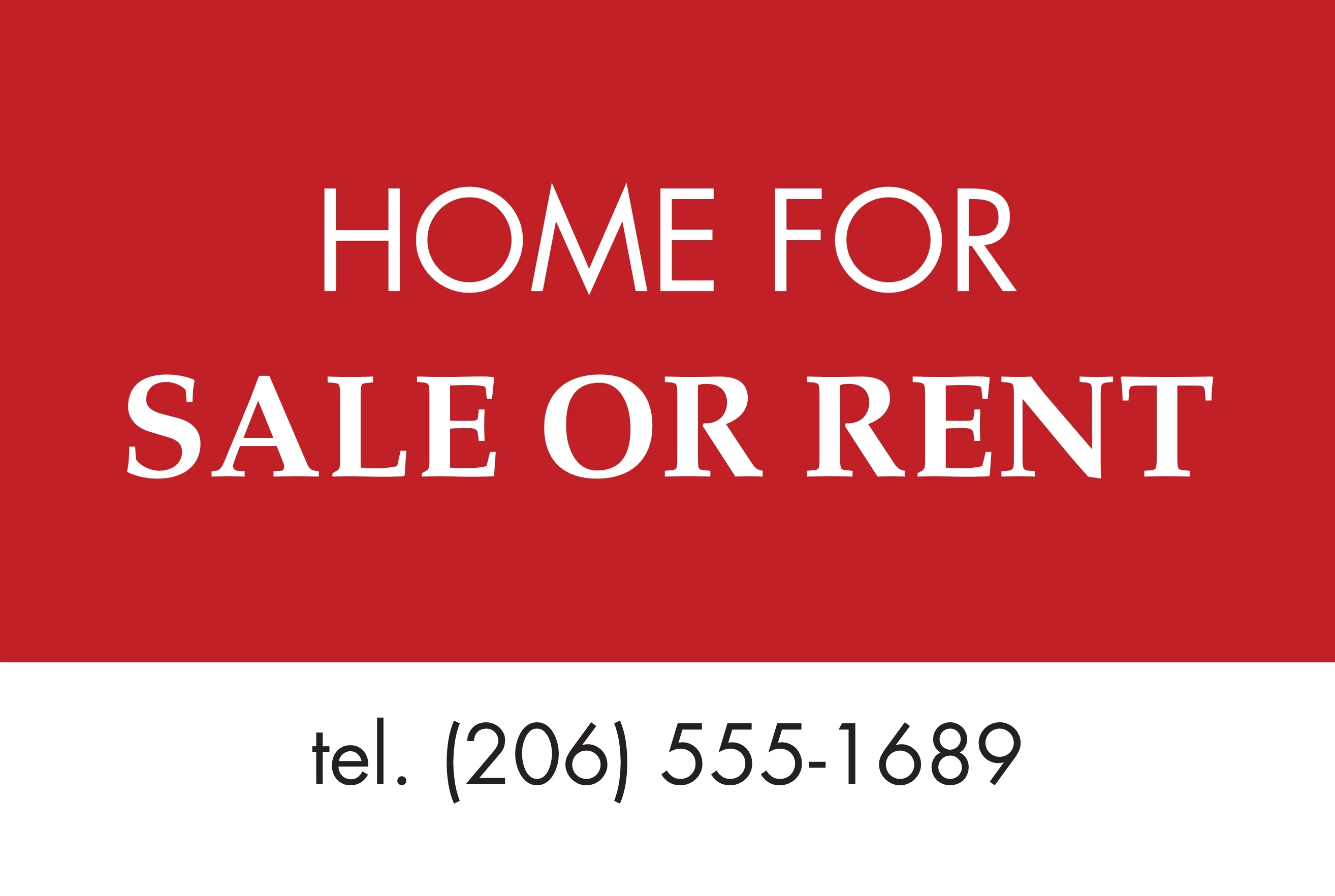 Home For Sale or Rent