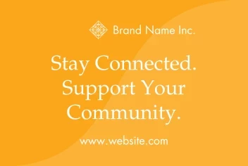 Stay Connected Outdoor Sign