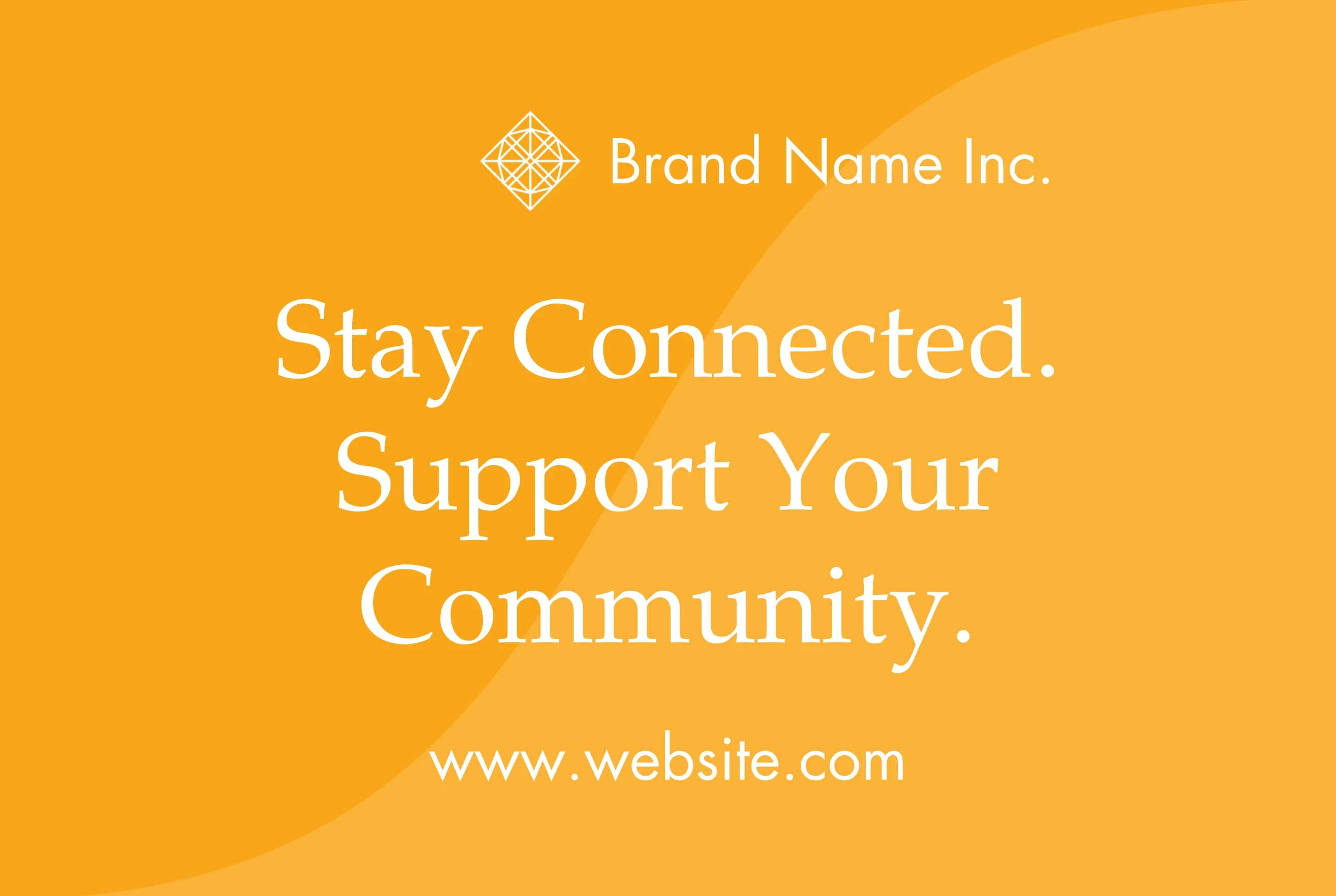 Stay Connected Outdoor Sign