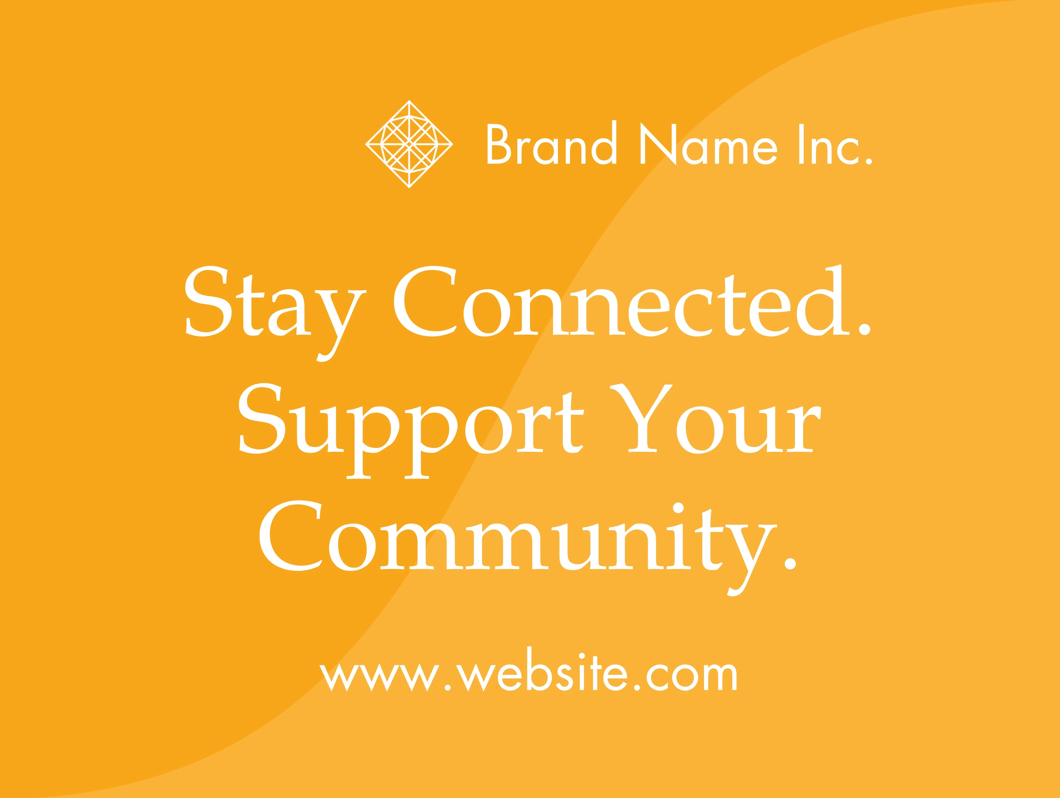 Stay Connected Outdoor Sign