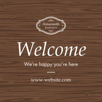 Classic Wood Welcome