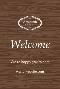 Classic Wood Welcome